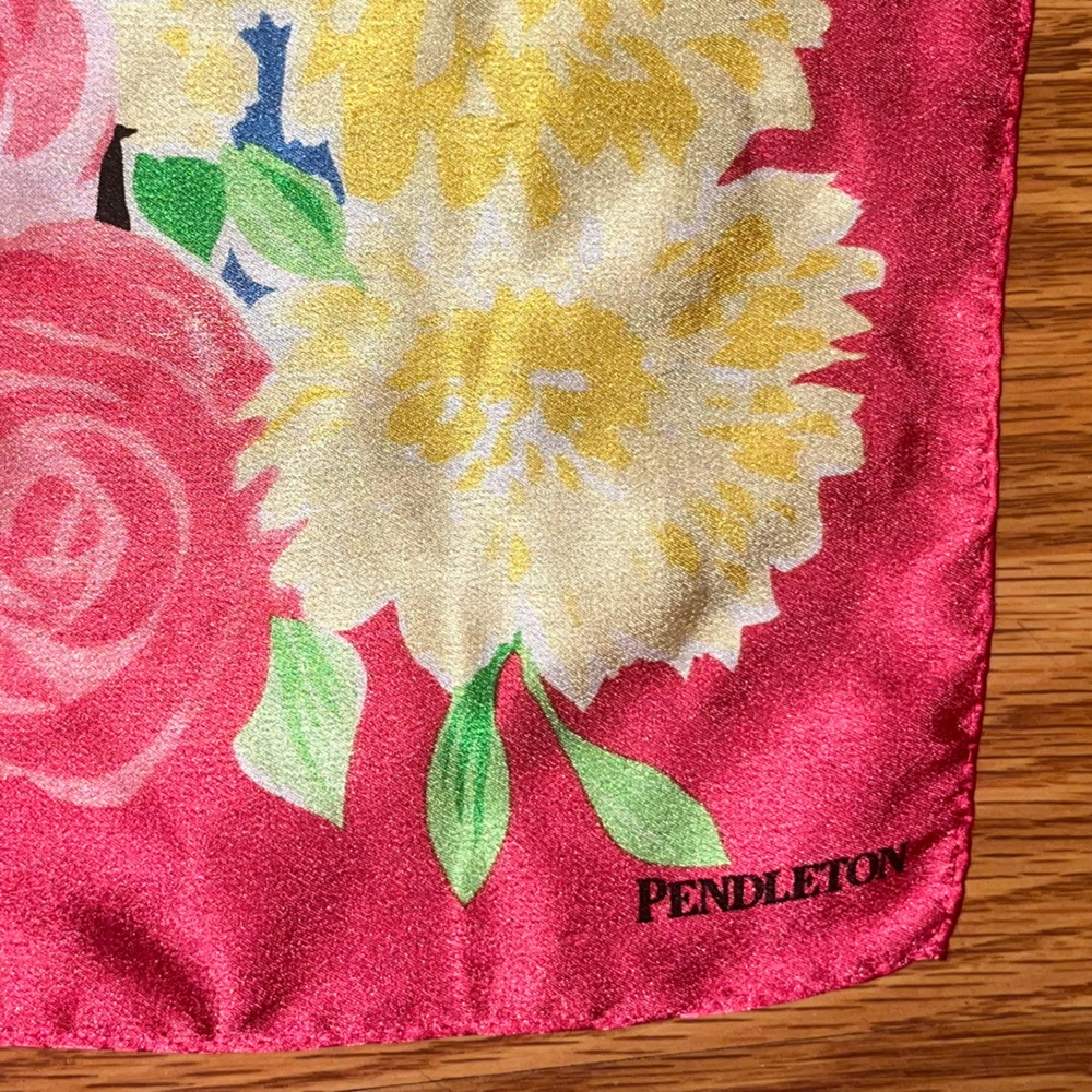 Pendleton %100 Silk Head Wrap - image 3